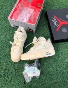 Off-White x Jordan 4 SP 'Sail' photo review