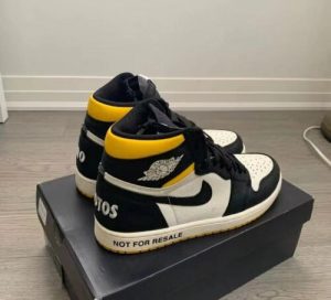 Jordan 1 Retro High OG NRG 'Not For Resale' -Yellow photo review