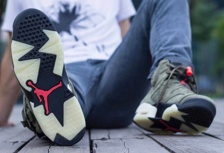 Travis Scott x Jordan 6 Retro 'Olive' photo review