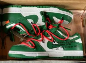 Off-White x Dunk Low 'Pine Green' photo review