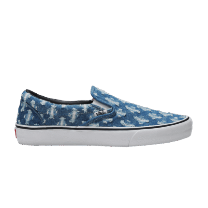 SUPREME X SLIP-ON 'BLUE HOLE PUNCH DENIM'