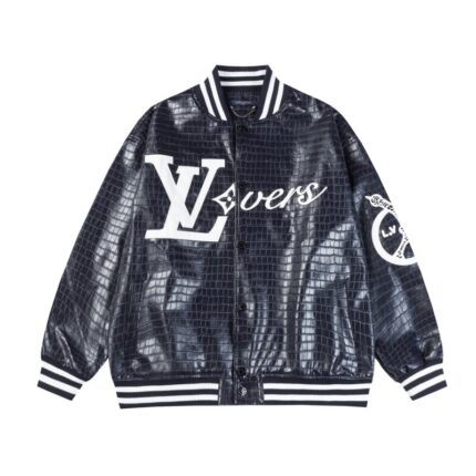 Louis Vuitton 2024FWSS Embroidered Leather Jacket