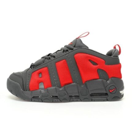 Air More Uptempo Low 'Dark Grey Light Crimson'