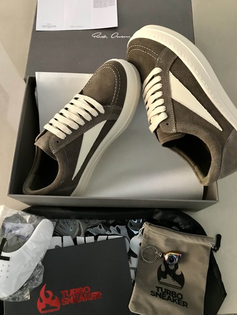 Rick Owens Vintage Low-Top Sneakers 'Dark Dust/Milk White' photo review