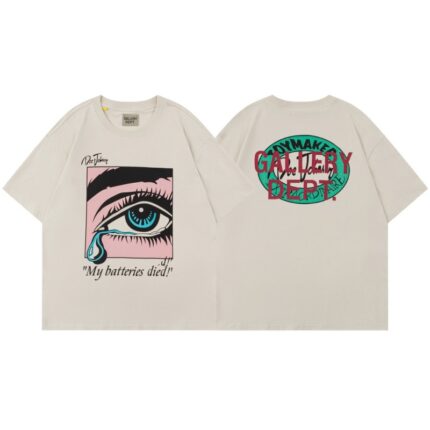 GALLERY DEPT Red Gold Foil & Screen Print T-Shirt